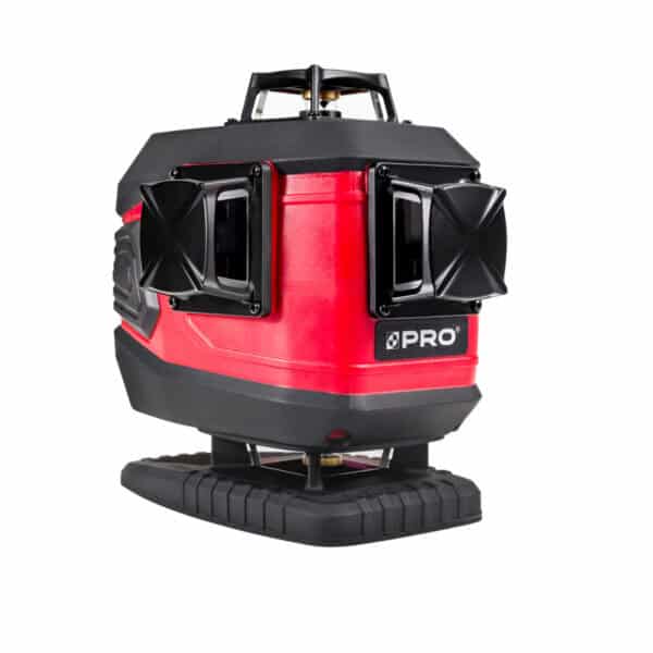 Laser krzyżowy PRO LK-4DG 4x360° zielony – elektroniczne poziomowanie ±1mm/10m (Zestaw)