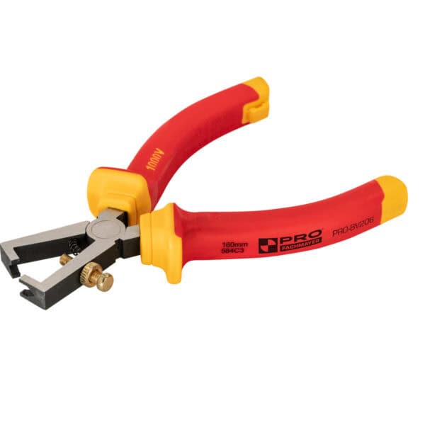 Szczypce do ściągania izolacji VDE 160 mm PRO-BV206