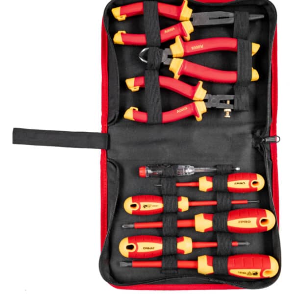 Zestaw wkrętaków i szczypiec izolowanych VDE 9 szt. PRO-WZ126