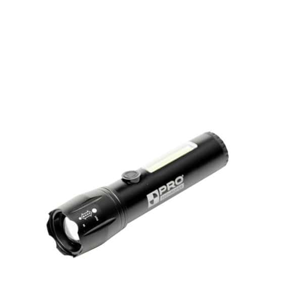 Latarka LED z akumulatorem LI-ION i światłem bocznym