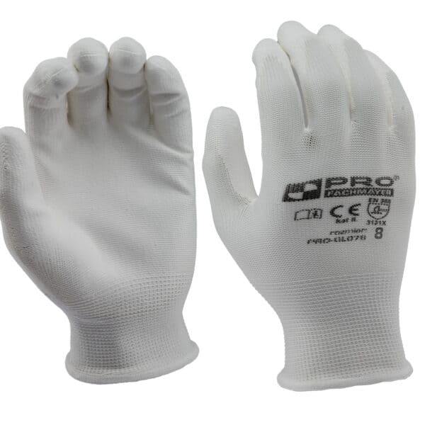 Rękawice ochronne poliuretanowe białe PRO-GL07