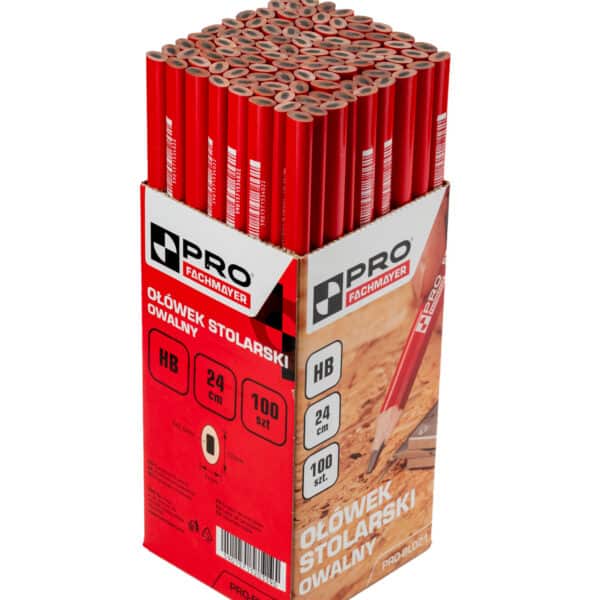 Ołówek stolarski owalny HB PRO-BL021