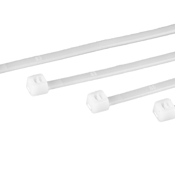 Opaski Zaciskowe Białe 3.6x200 Worek Strunowy 100szt.