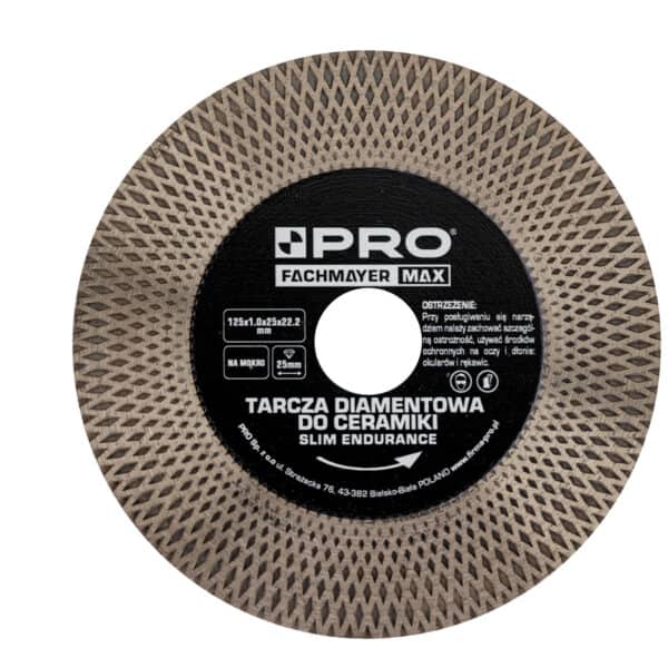 Tarcza diamentowa do ceramiki slim endurance o grubości 1 mm Pro