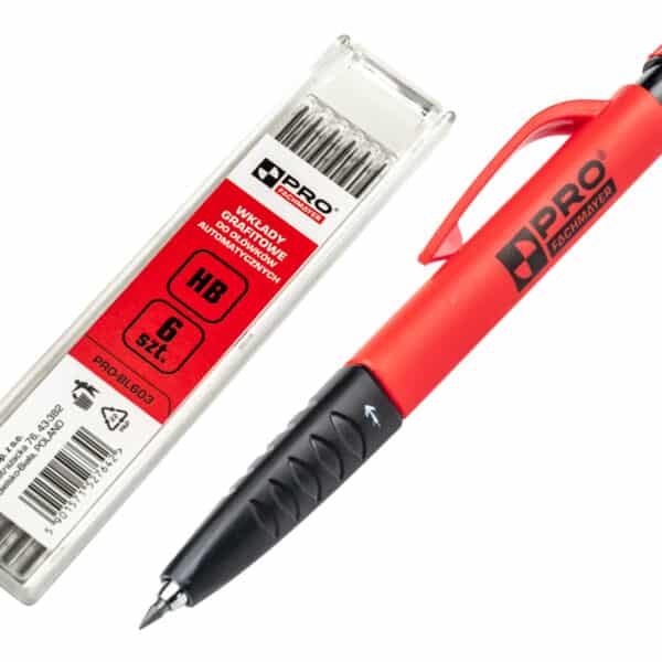 Ołówek automatyczny 2w1 + wkłady grafitowe PRO-BL606
