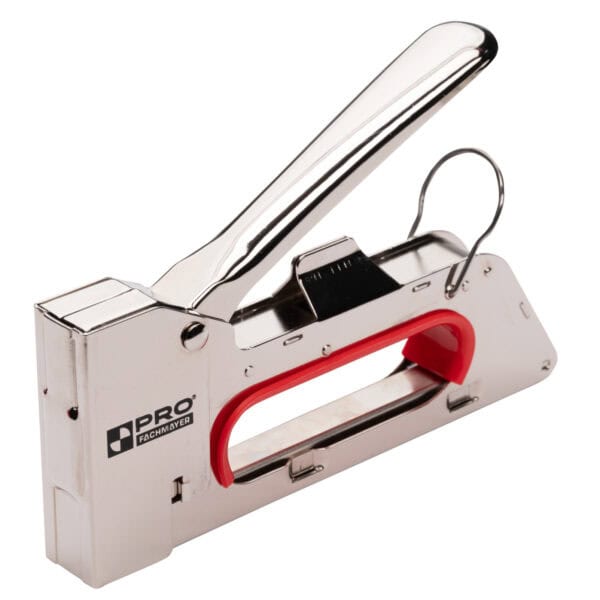 Zszywacz tapicerski stalowy 4-8 mm 0,7 mm + zszywki 200 szt. PRO-BZ009