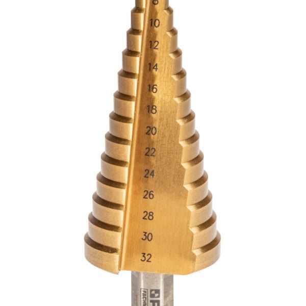 Wiertło stopniowe tytanowane HSS M2 TIN4-32 mm