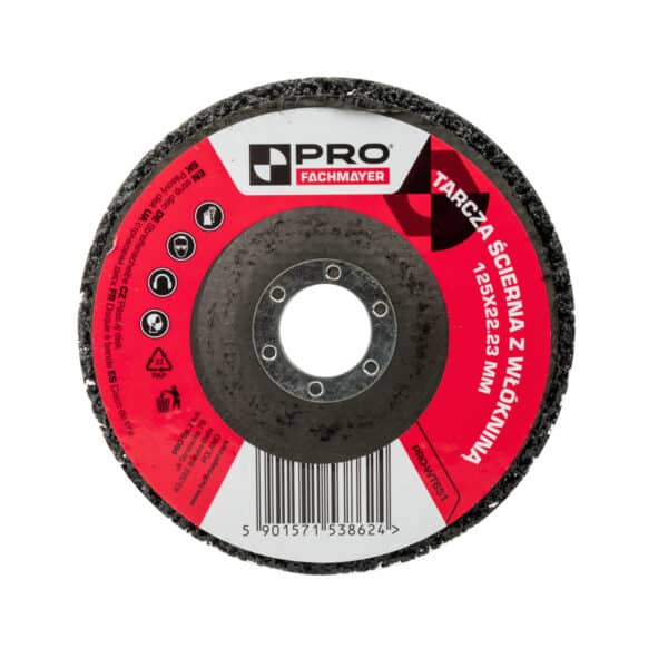 TARCZA ŚCIERNA Z WŁÓKNINĄ 125X22.23 MM Pro