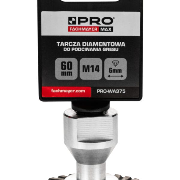 TARCZA DIAMENTOWA DO PODCINANIA GRESU 60MM M14