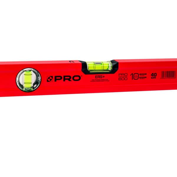 Poziomnica PRO600 malowana czerwona z magnesami 40 cm