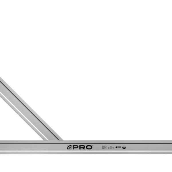 Kątownica anodowana bez wskaźników ze wzmocnieniem 50x80cm