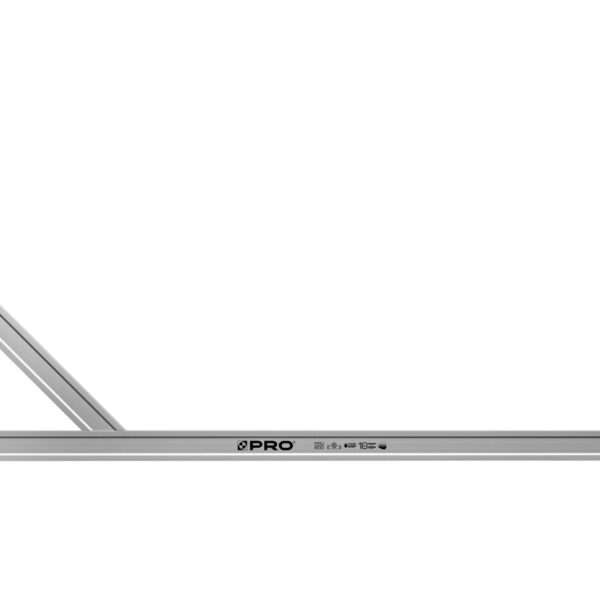 Kątownica anodowana bez wskaźników ze wzmocnieniem  60x120cm