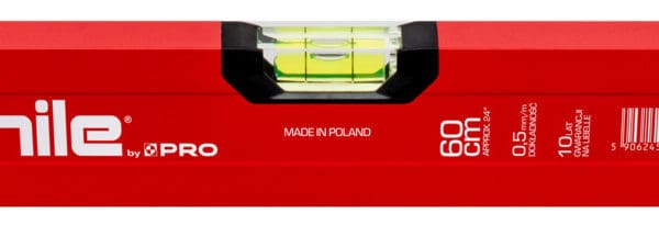 Poziomnica Hile s40 malowana czerwona 60 cm