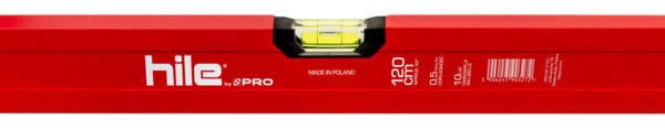 Poziomnica Hile s40 malowana czerwona 120 cm