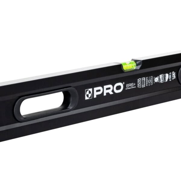 Poziomnica PRO1000 malowana czarna  dwustronnie frezowana z uchwytami