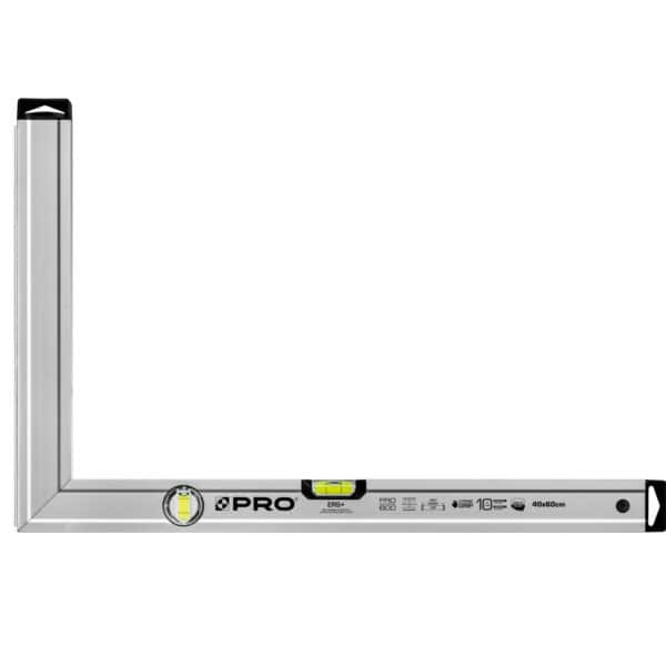 Kątownica anoda wskaźnik pionu, poziomu i stopka 40x60 cm