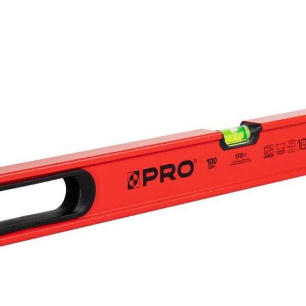 Poziomnica PRO900 HEAVY DUTY malowana czerwona z uchwytami