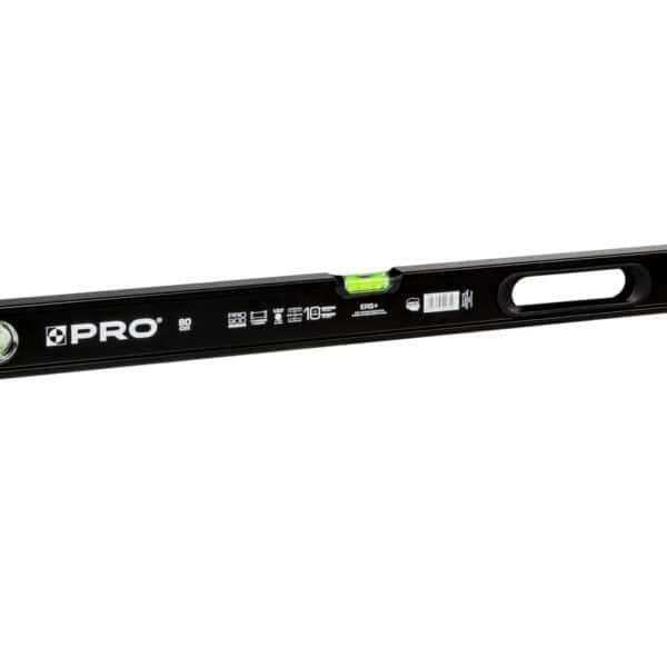 Poziomnica PRO900 HEAVY DUTY malowana czarna dwustronnie frezowana z uchwytem 80cm