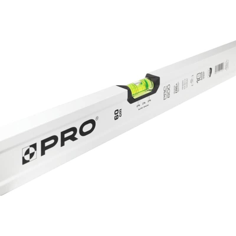 Poziomnica PRO PRO600 biała – z libellą 2%, różne długości 30–200 cm 10 Poziomnica PRO PRO600 biała – z libellą 2%, różne długości 30–200 cm - obrazek 10
