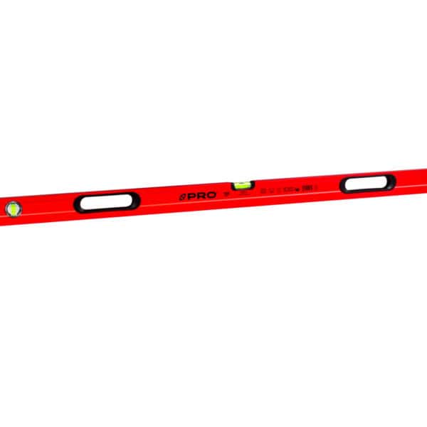 Poziomnica PRO800 malowana czerwona z uchwytami 150 cm