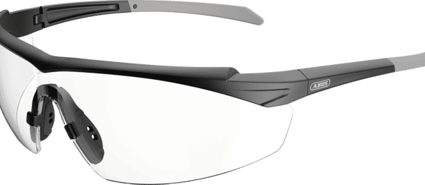 Okulary ochronne ABUS Ocudo przezroczyste – półramkowe okulary BHP EN 166 | VisiLens