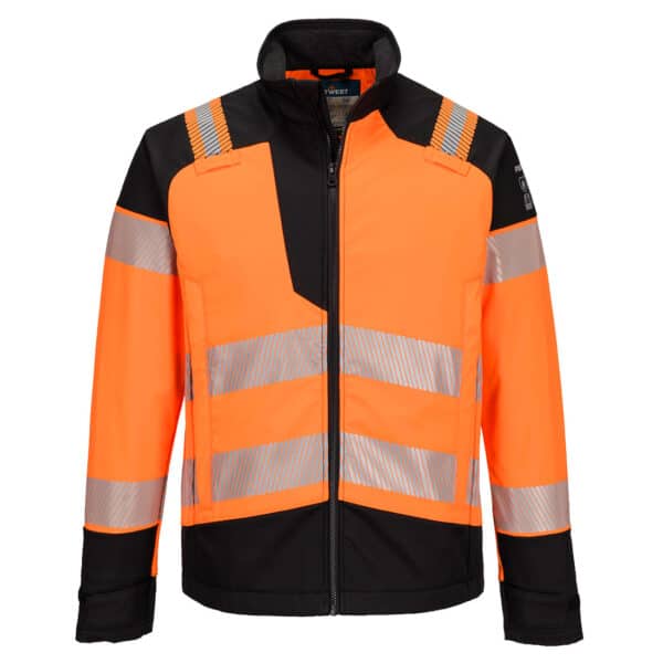 Kurtka multiochronna PW3 Modaflame Softshell Pomarańczowy/Czarny FR718 Portwest