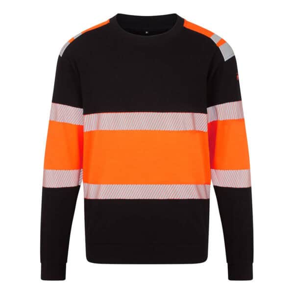 Bluza ostrzegawcza trudnopalna PW3 Modaflame klasa ostrzegawcza 1 Pomarańczowy/Czarny FR737