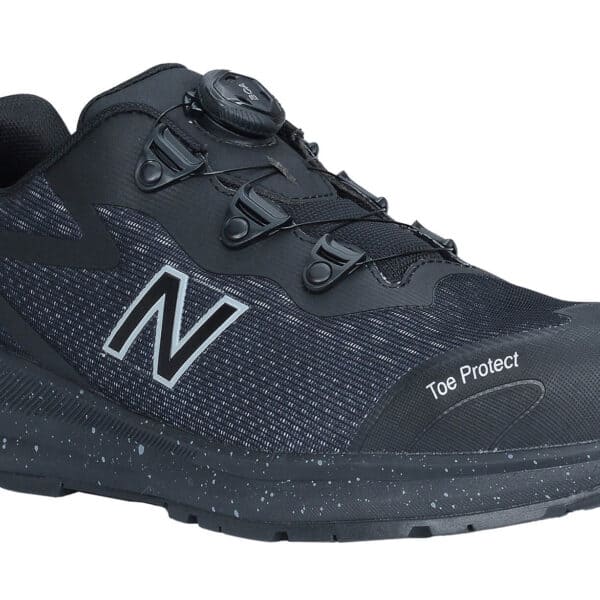 Buty robocze New Balance Logic BOA S1 PL SR FO HRO – lekkie, oddychające, bez metalu, czarno-pomarańczowe