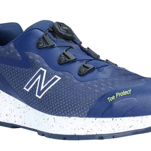 Buty robocze New Balance Logic BOA S1 PL SR FO HRO – lekkie, oddychające, bez metalu, niebieski/żółty