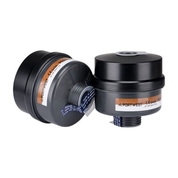 PORTWEST P956 - Filtr kombinowany A2P3 z rozwiązaniem uniwersalnym (Pk4) Czarny