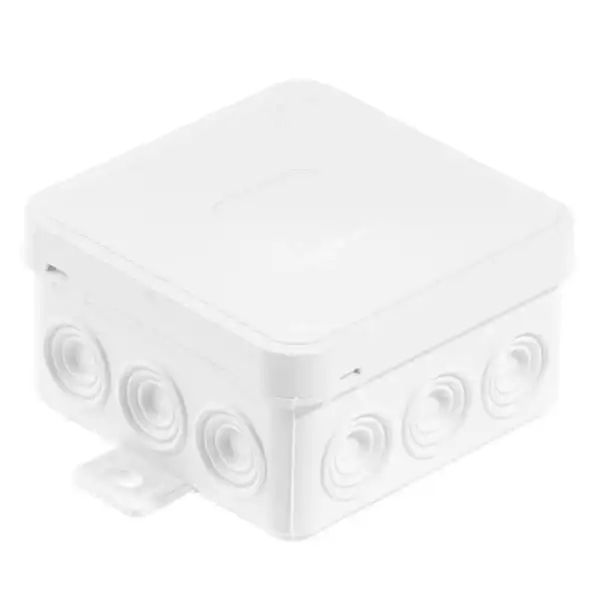 Puszka n/t hermetyczna V5 IP-54 75x75x41 12-wl klik z osłabieniami biała V5 BIAŁA