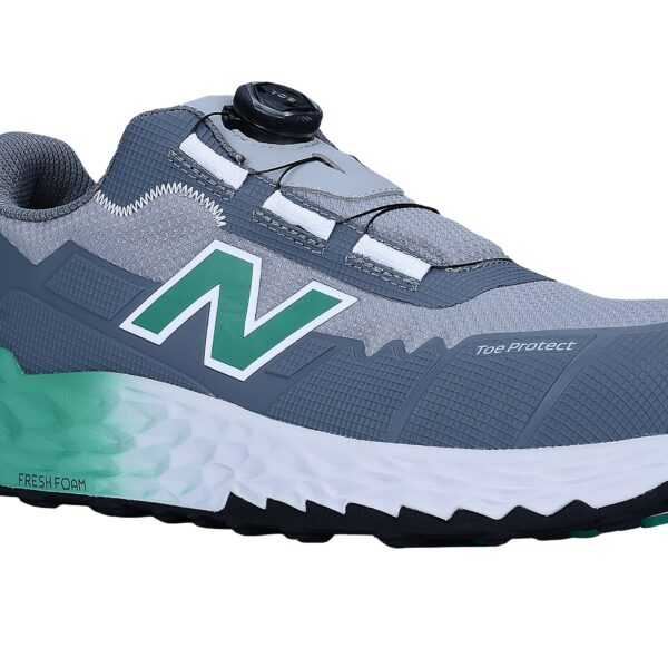 Buty robocze New Balance Cremorne BOA 2E S3L ESD HRO FO SR – szerokie, wodoodporne, szaro-zielone