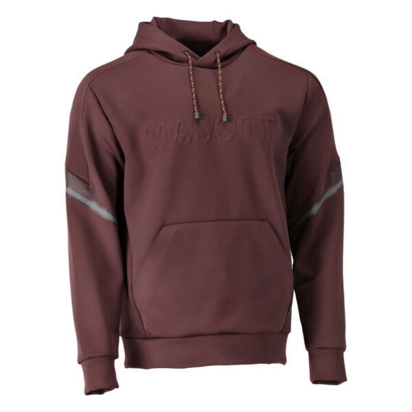 Bluza robocza Mascot 22186-608-22 – hoodie polarowy stretch, bordowa