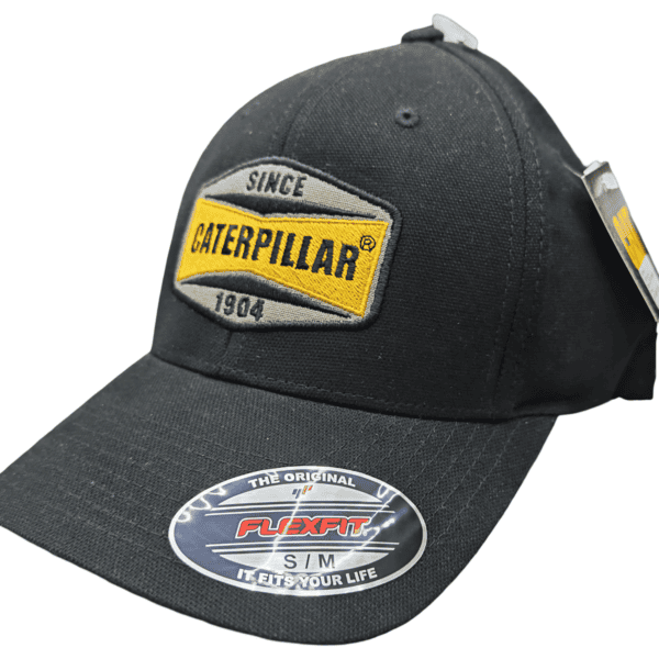 Czapka CAT Flexfit Since 1904 Black – oryginalna czapka Caterpillar z elastycznym dopasowaniem