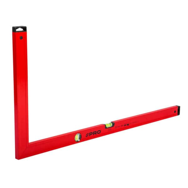 Strona główna - Centrum Narzędziowe i BHP Poznań 12 Kątownica budowlana 50x100 cm PRO-K3105 PRO – malowana kątownica z libellami pion/poziom PRO600