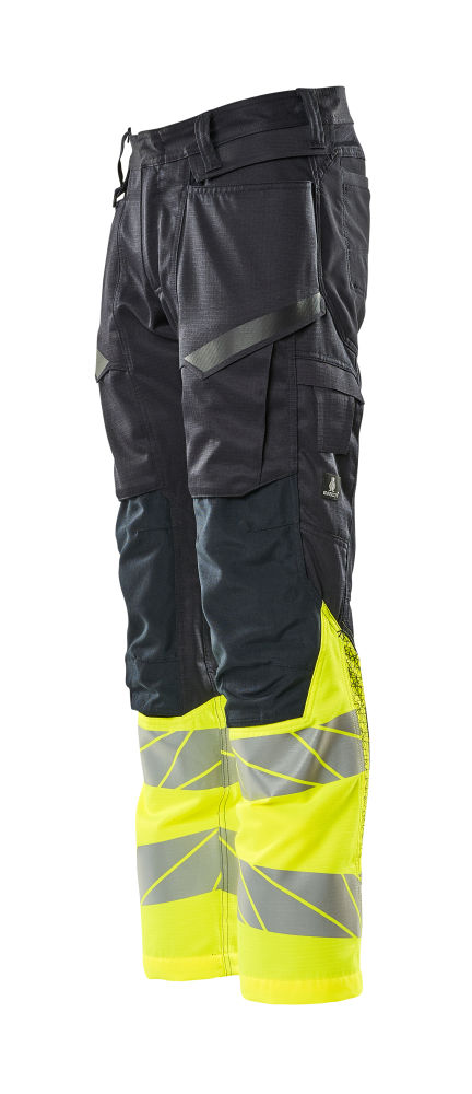 Spodnie robocze ostrzegawcze MASCOT ACCELERATE SAFE 19679-236-01017 – Hi-Vis klasa 1, Ripstop, Stretch, CORDURA®, granatowo-żółte 6 Spodnie robocze ostrzegawcze MASCOT ACCELERATE SAFE 19679-236-01017 – Hi-Vis klasa 1, Ripstop, Stretch, CORDURA®, granatowo-żółte - obrazek 6