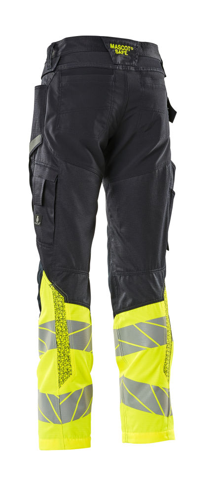 Spodnie robocze ostrzegawcze MASCOT ACCELERATE SAFE 19679-236-01017 – Hi-Vis klasa 1, Ripstop, Stretch, CORDURA®, granatowo-żółte 12 Spodnie robocze ostrzegawcze MASCOT ACCELERATE SAFE 19679-236-01017 – Hi-Vis klasa 1, Ripstop, Stretch, CORDURA®, granatowo-żółte - obrazek 12