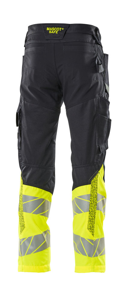 Spodnie robocze ostrzegawcze MASCOT ACCELERATE SAFE 19679-236-01017 – Hi-Vis klasa 1, Ripstop, Stretch, CORDURA®, granatowo-żółte 15 Spodnie robocze ostrzegawcze MASCOT ACCELERATE SAFE 19679-236-01017 – Hi-Vis klasa 1, Ripstop, Stretch, CORDURA®, granatowo-żółte - obrazek 15