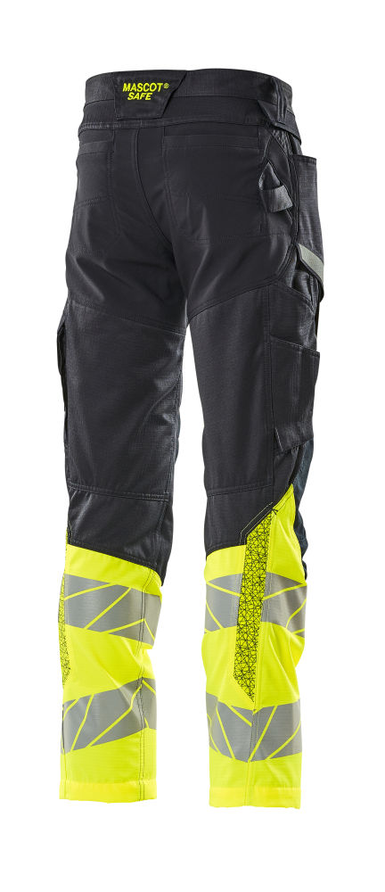 Spodnie robocze ostrzegawcze MASCOT ACCELERATE SAFE 19679-236-01017 – Hi-Vis klasa 1, Ripstop, Stretch, CORDURA®, granatowo-żółte 16 Spodnie robocze ostrzegawcze MASCOT ACCELERATE SAFE 19679-236-01017 – Hi-Vis klasa 1, Ripstop, Stretch, CORDURA®, granatowo-żółte - obrazek 16