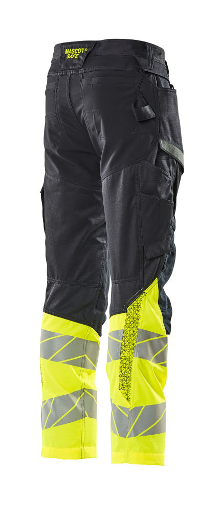 Spodnie robocze ostrzegawcze MASCOT ACCELERATE SAFE 19679-236-01017 – Hi-Vis klasa 1, Ripstop, Stretch, CORDURA®, granatowo-żółte 17 Spodnie robocze ostrzegawcze MASCOT ACCELERATE SAFE 19679-236-01017 – Hi-Vis klasa 1, Ripstop, Stretch, CORDURA®, granatowo-żółte - obrazek 17