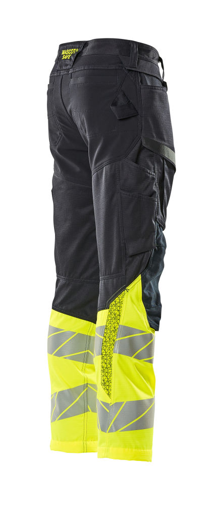 Spodnie robocze ostrzegawcze MASCOT ACCELERATE SAFE 19679-236-01017 – Hi-Vis klasa 1, Ripstop, Stretch, CORDURA®, granatowo-żółte 18 Spodnie robocze ostrzegawcze MASCOT ACCELERATE SAFE 19679-236-01017 – Hi-Vis klasa 1, Ripstop, Stretch, CORDURA®, granatowo-żółte - obrazek 18