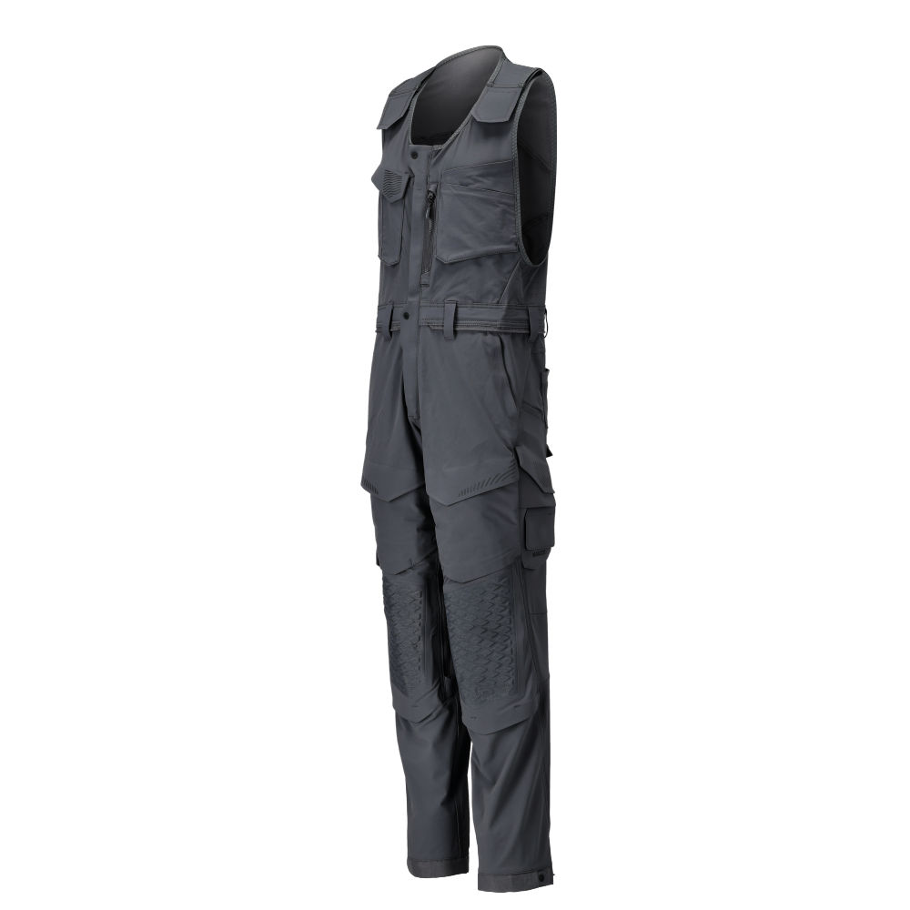Ogrodniczki robocze MASCOT CUSTOMIZED 22069-311-09 – ULTIMATE STRETCH, CORDURA®, kieszenie na nakolanniki, czarne 4 Ogrodniczki robocze MASCOT CUSTOMIZED 22069-311-09 – ULTIMATE STRETCH, CORDURA®, kieszenie na nakolanniki, czarne - obrazek 4