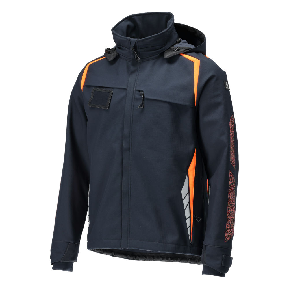 MASCOT ACCELERATE SAFE 23002-246-01014 – kurtka softshell z kapturem, ciemny granat/pomarańcz hi-vis 22 MASCOT ACCELERATE SAFE 23002-246-01014 – kurtka softshell z kapturem, ciemny granat/pomarańcz hi-vis - obrazek 22