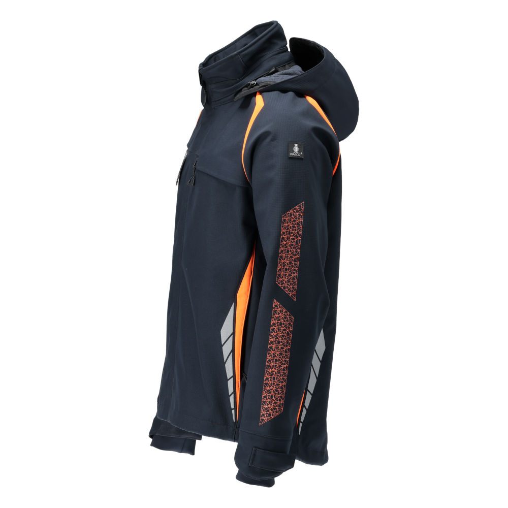 MASCOT ACCELERATE SAFE 23002-246-01014 – kurtka softshell z kapturem, ciemny granat/pomarańcz hi-vis 19 MASCOT ACCELERATE SAFE 23002-246-01014 – kurtka softshell z kapturem, ciemny granat/pomarańcz hi-vis - obrazek 19