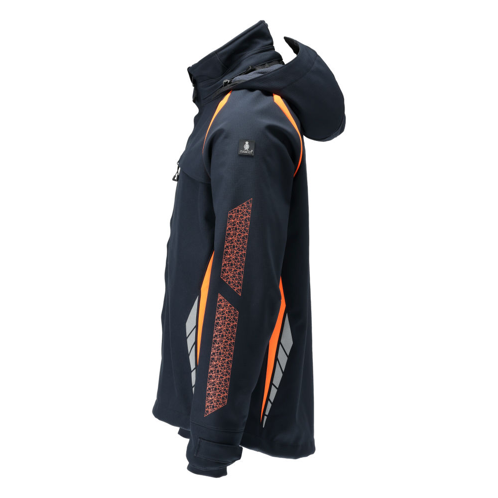 MASCOT ACCELERATE SAFE 23002-246-01014 – kurtka softshell z kapturem, ciemny granat/pomarańcz hi-vis 18 MASCOT ACCELERATE SAFE 23002-246-01014 – kurtka softshell z kapturem, ciemny granat/pomarańcz hi-vis - obrazek 18