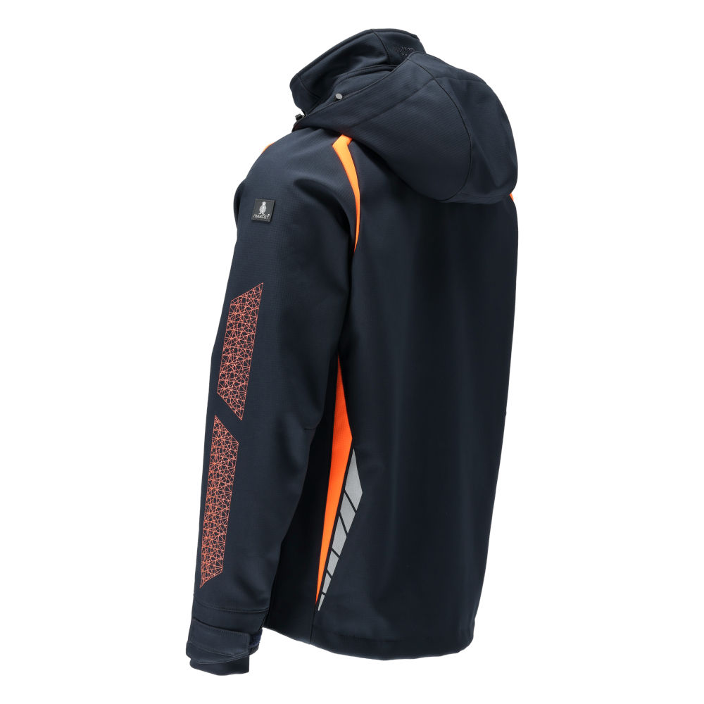 MASCOT ACCELERATE SAFE 23002-246-01014 – kurtka softshell z kapturem, ciemny granat/pomarańcz hi-vis 16 MASCOT ACCELERATE SAFE 23002-246-01014 – kurtka softshell z kapturem, ciemny granat/pomarańcz hi-vis - obrazek 16
