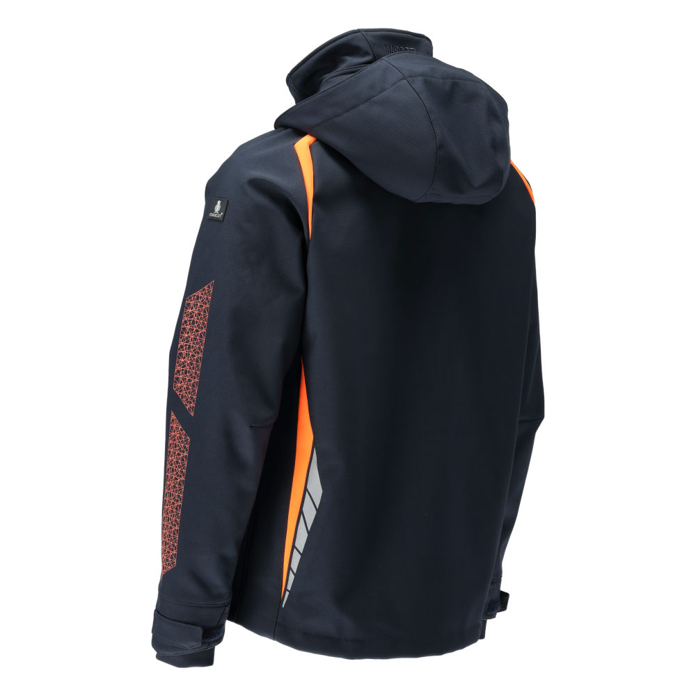 MASCOT ACCELERATE SAFE 23002-246-01014 – kurtka softshell z kapturem, ciemny granat/pomarańcz hi-vis 15 MASCOT ACCELERATE SAFE 23002-246-01014 – kurtka softshell z kapturem, ciemny granat/pomarańcz hi-vis - obrazek 15