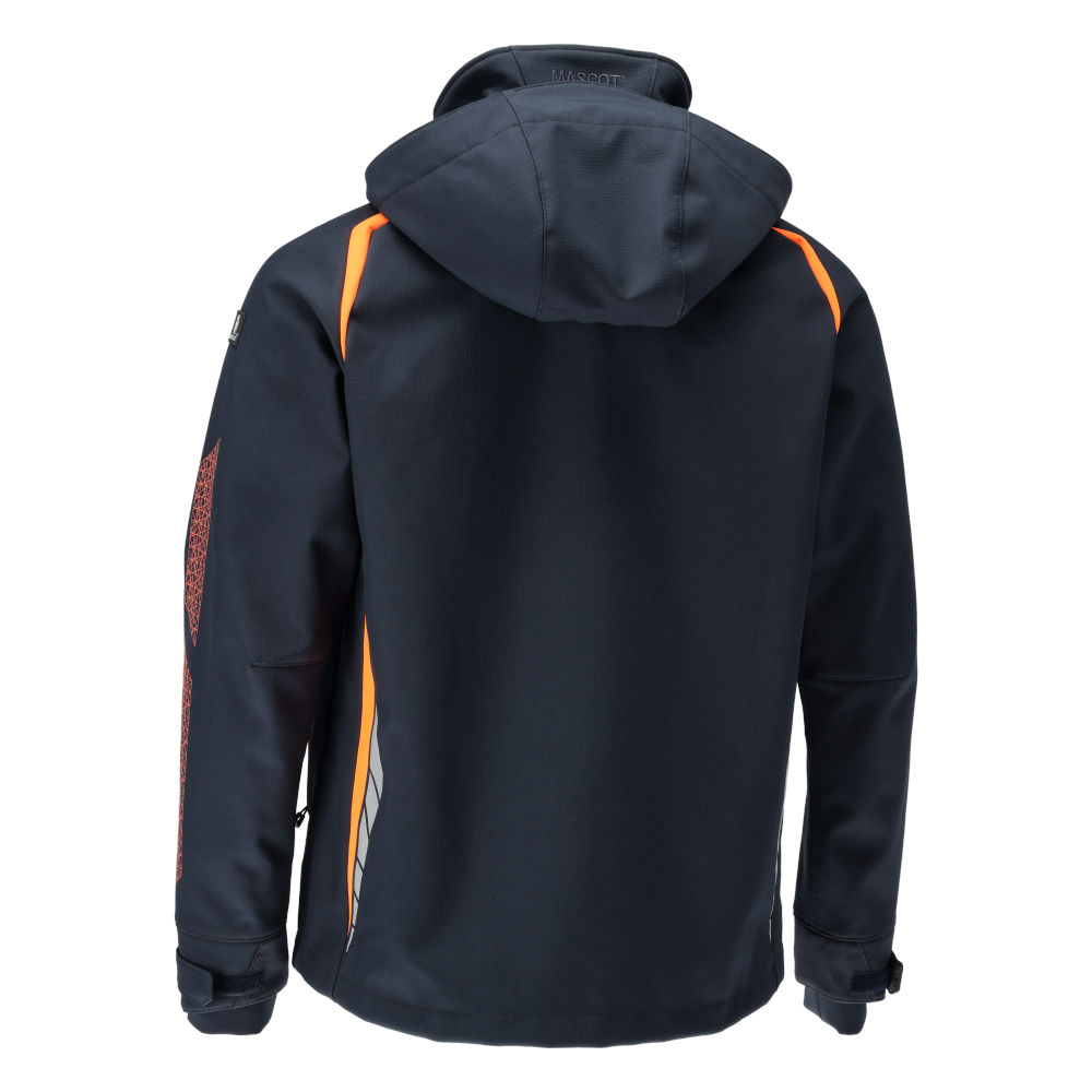 MASCOT ACCELERATE SAFE 23002-246-01014 – kurtka softshell z kapturem, ciemny granat/pomarańcz hi-vis 13 MASCOT ACCELERATE SAFE 23002-246-01014 – kurtka softshell z kapturem, ciemny granat/pomarańcz hi-vis - obrazek 13