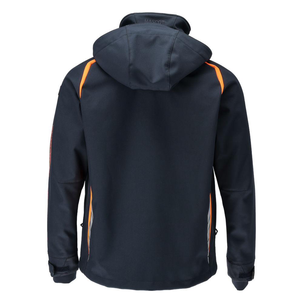 MASCOT ACCELERATE SAFE 23002-246-01014 – kurtka softshell z kapturem, ciemny granat/pomarańcz hi-vis 12 MASCOT ACCELERATE SAFE 23002-246-01014 – kurtka softshell z kapturem, ciemny granat/pomarańcz hi-vis - obrazek 12