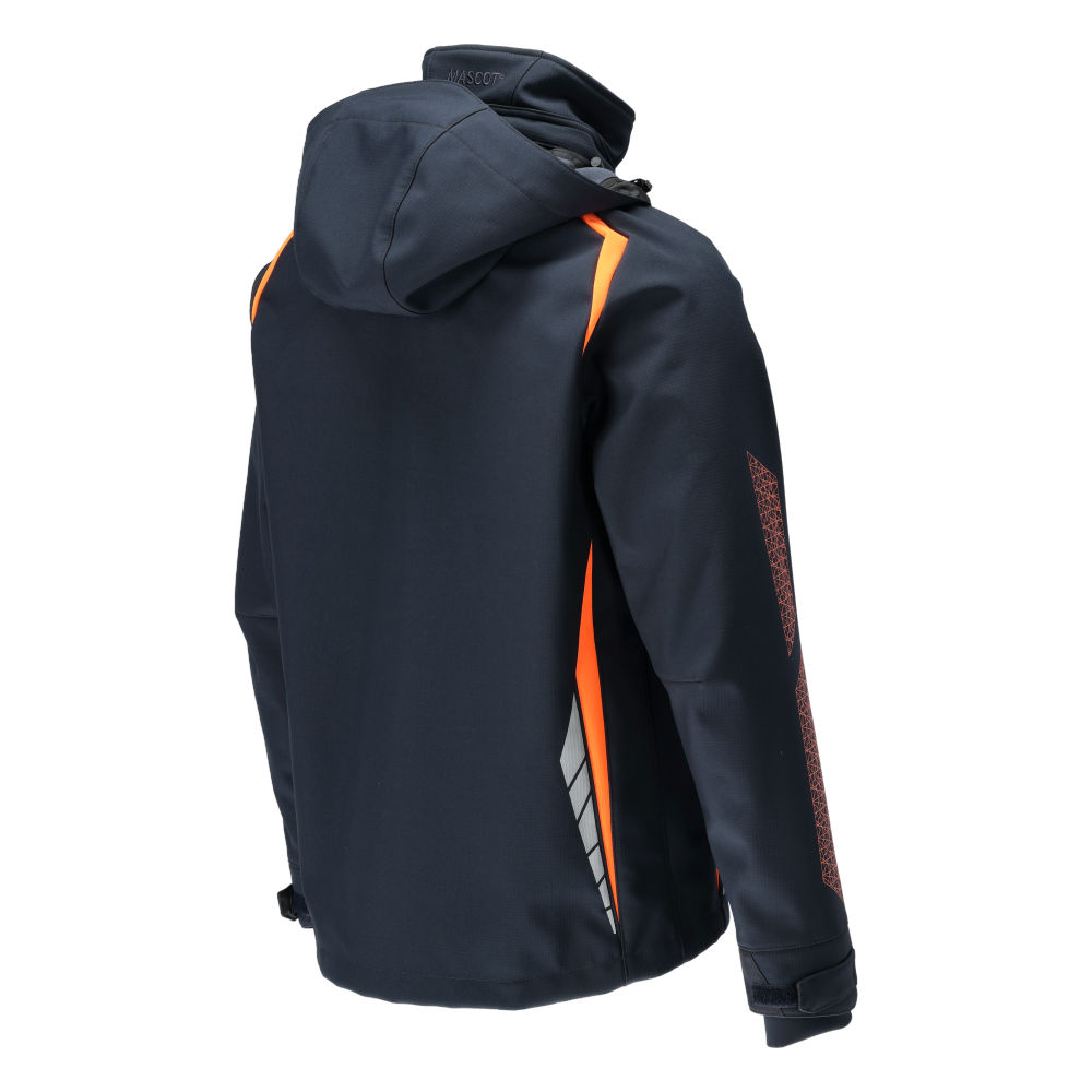 MASCOT ACCELERATE SAFE 23002-246-01014 – kurtka softshell z kapturem, ciemny granat/pomarańcz hi-vis 9 MASCOT ACCELERATE SAFE 23002-246-01014 – kurtka softshell z kapturem, ciemny granat/pomarańcz hi-vis - obrazek 9